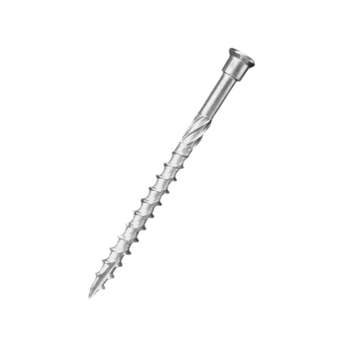 Саморез по дереву 4,0х50 мм с фрезой HIMTEX, нержавеющая сталь А2 фото 1