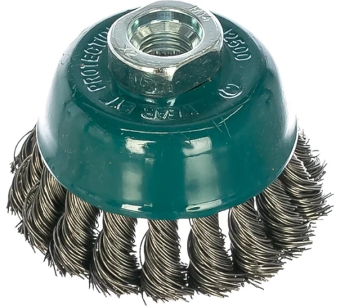 Щетка для УШМ №26 "чашка" жгутовая 120мм М14х2RPM6500 S0,5 Профоснастка Мастер фото 1