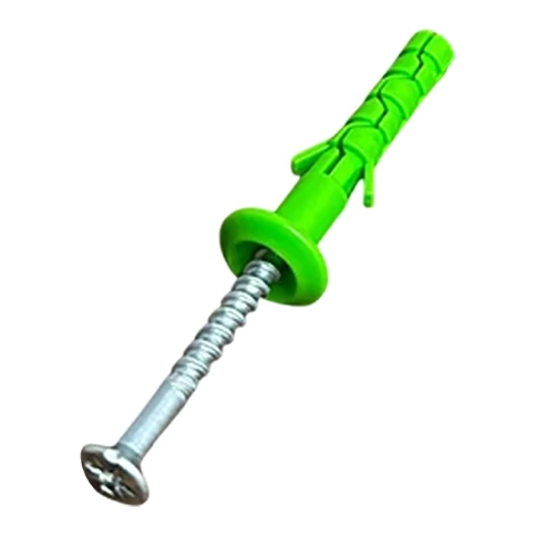 Дюбель с шурупом ГРИБ 6х40 мм, зеленый фото 1