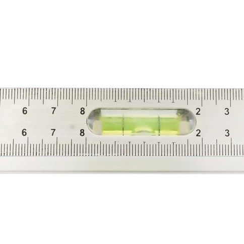 Уровень алюминиевый Рельс 3 глазка (1 поворотный) 1000 мм Matrix фото 2