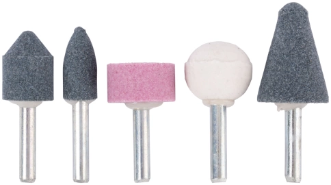 Шарошки абразивные по металлу, штифт 6 мм, 5шт. (большие) фото 1