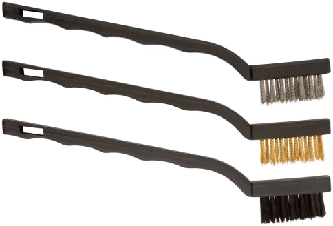 Корщетки мини, набор 3 шт., сталь/нейлон/латунь 175 мм фото 1