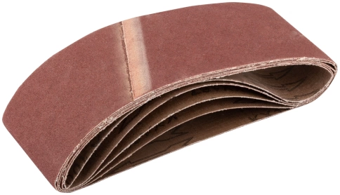 Ленты шлифовальные бесконечные, водостойкие, тканевая основа, 75 х 457 мм, 5 шт. Р 100 фото 1