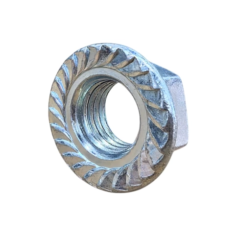 Гайка с фланцем М16 DIN 6923 оцинкованная фото 1