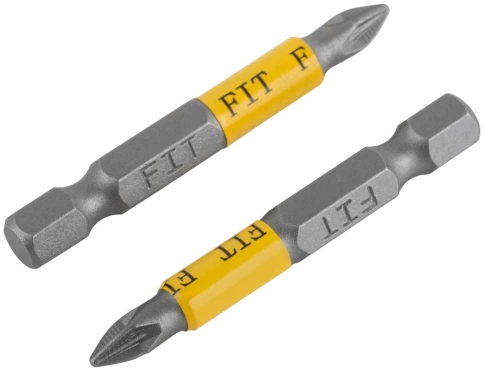 Биты кованые, сталь S2, одностор. 50 мм РZ1, 2шт. Профи, блистер фото 1