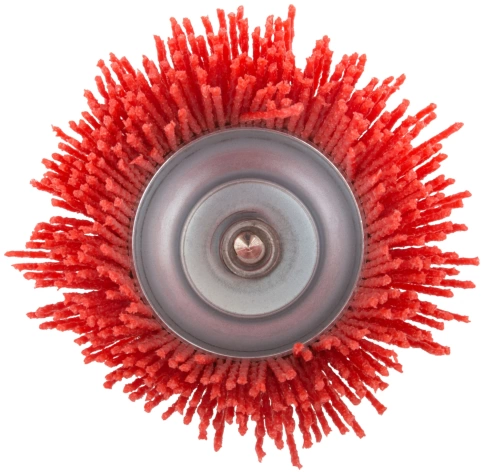Корщетка-чашка, со штифтом, нейлоновая 75 мм фото 3