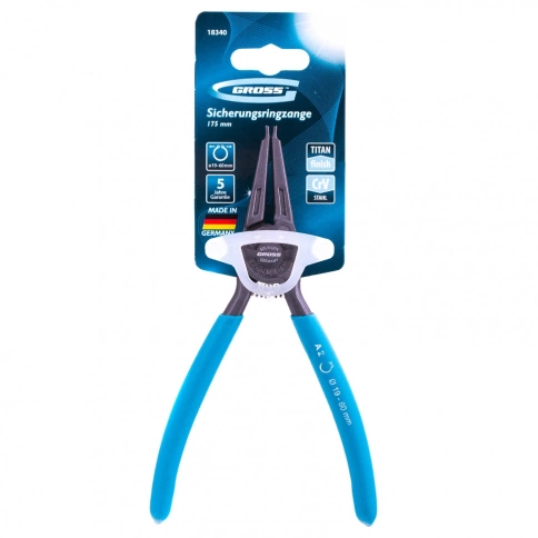 Съемник для внешних стопорных колец 19-60мм, прямые губки (разжим) 175 мм Gross фото 1