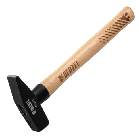 Молоток слесарный, ков. квадр.боек, буковая рук. Denzel фото 3