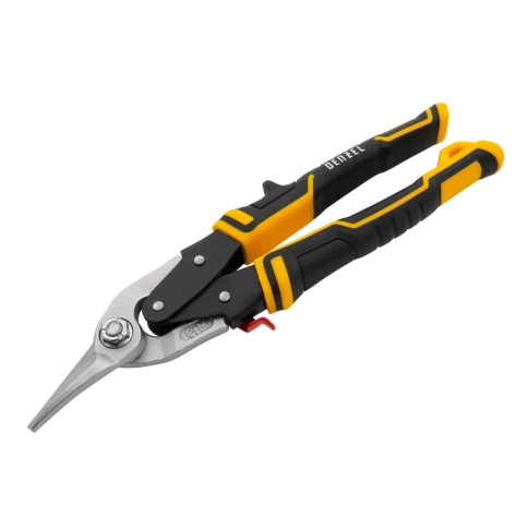 Ножницы по металлу, 270 мм, прямой и левый рез., сталь-CrMo, трехкомп.рук Denzel фото 1