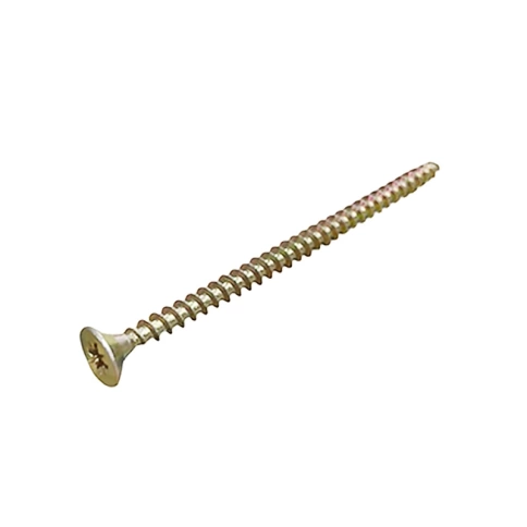 Шуруп саморез потайной для дерева 5х80 мм, желтый цинк, 20 шт. фото 1