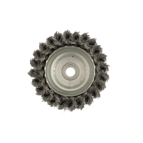 Щетка для УШМ "чашка", кручен.проволока 0,35мм, 100 мм М14 Matrix фото 4