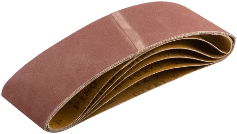 Ленты шлифовальные бесконечные, водостойкие, тканевая основа, 75 х 533 мм, 5 шт. Р 180 фото 1