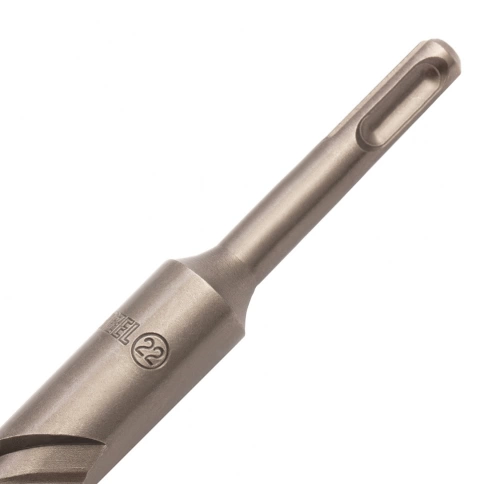 Бур по бетону Cobalt W-tip, двойная спираль, SDS-Plus, 22х460 мм Denzel  фото 3