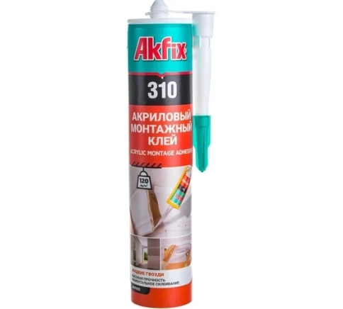 Клей монтажный акриловый Akfix 310, 310 мл  фото 1