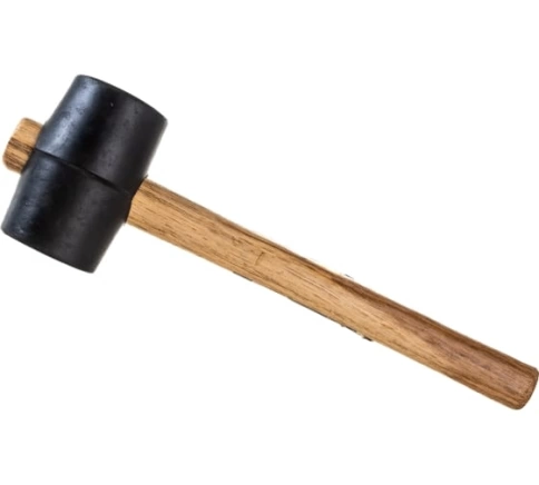 Киянка резиновая, черн.резина, дерев.рук. Ultima фото 3