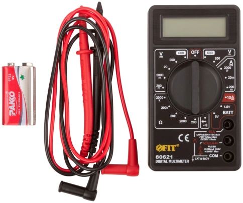 Мультиметр 0,1мВ-600В; 0,1В-600В; 1мкА-10А; 0,1Ом-2МОм, коробка фото 1