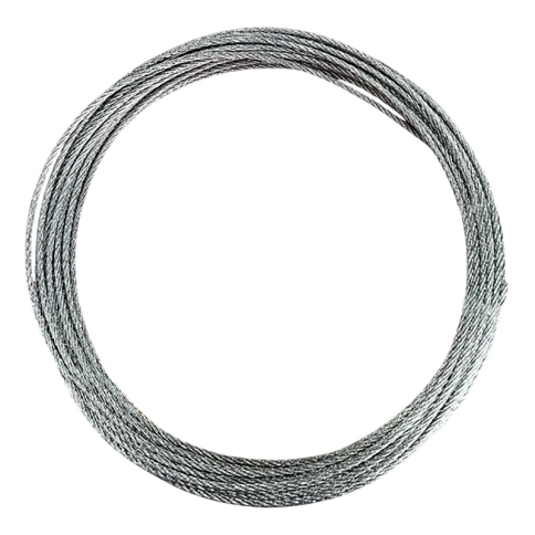 Трос стальной d10 с зажимами (4 шт.) ОЦ без оплетки, 20 м. фото 2