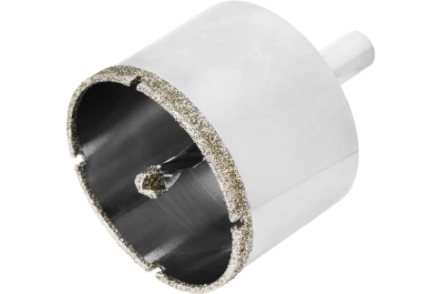 Сверло по керамограниту алмазное 55х67 мм  3-гранный хвостовик Matrix фото 1