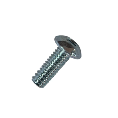 Винт с полукруглой головкой и внутр.шестигр. 6х16 мм ISO 7380-1 класс прочности 10.9, оцинкованный  фото 1