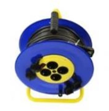 Удлинитель КМ-270 кг 2*2,5 30м металлическая катушка фото 1