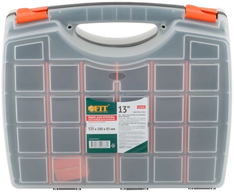 Ящик для крепежа (органайзер) двухсторонний 13" (325х280х85 мм) фото 2