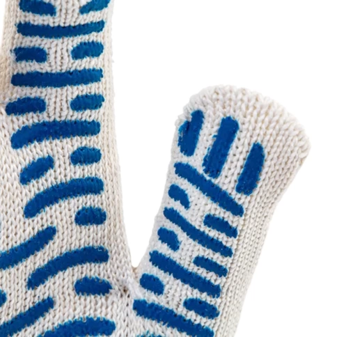 Перчатки трикотажные с ПВХ волной, усиленные, 10 класс вязки, Россия фото 2