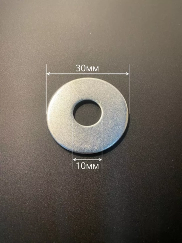 Шайба увеличенная нержавеющая М10 DIN 9021 А2,  10 шт. фото 4