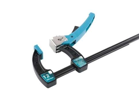 Струбцина реечная, быстрозажимн., мет.корп., рычаж.храп. м-зм 12"/300 мм Gross фото 2