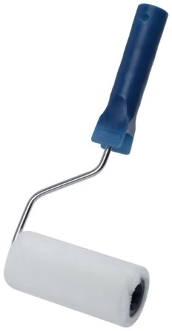 Валик велюровый, d 40/48 мм, бюгель 6мм, ворс 4мм, бел. 150мм фото 1