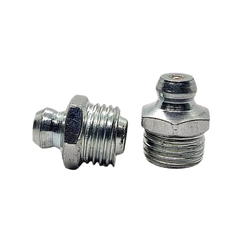 Пресс-масленка 1/4-28 UNF DIN 71412 H1 прямая 180° оцинкованная, 200 шт. фото 1