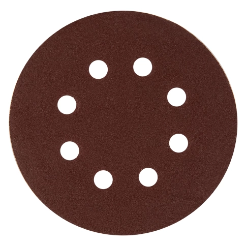 Круг абразивный перфорир. на ворсовой основе под "липучку" 125 мм Р320 5 шт  Сибртех  фото 1