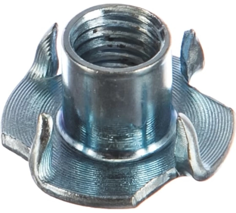 Гайка мебельная М6 крыльчатая врезная ОЦ DIN1624, 10 шт. фото 6