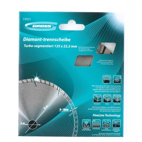 Диск алмазный турбо-сегментный сухое резание Gross фото 10
