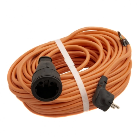 Удлинитель-шнур силовой, б/з, ПВС, усилен., 30 м, 3500 Вт, (16А), 1 розетка, тип УХ16 Сибртех фото 1