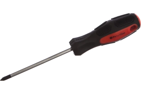 Отвертка Anti-Slip PH1x100 мм, CrV, двухкомпонентная рукоятка Matrix фото 1