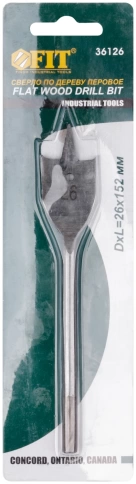 Сверло по дереву перовое 26х152 мм фото 2