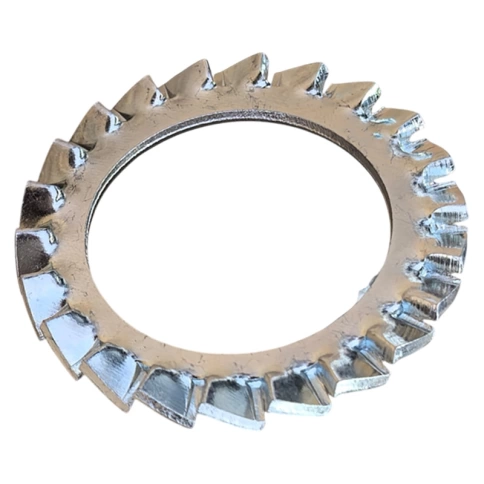 Шайба зубчатая М6 DIN 6798 тип А, оцинкованная фото 1