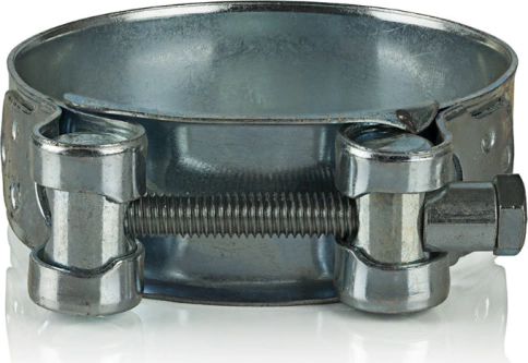 Хомут одноболтовый силовой металл 60-63 мм, 5 шт. фото 4