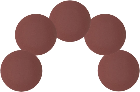 Круги шлифовальные сплошные (липучка), алюминий-оксидные 125 мм 5 шт Р 180 фото 5