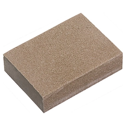 Губка для шлифования, мягкая, 100х70х25 3шт. Р60/80, Р60/100, Р80/120 Matrix фото 1