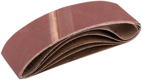 Ленты шлифовальные бесконечные, водостойкие, тканевая основа, 75 х 533 мм, 5 шт. Р 120 фото 1