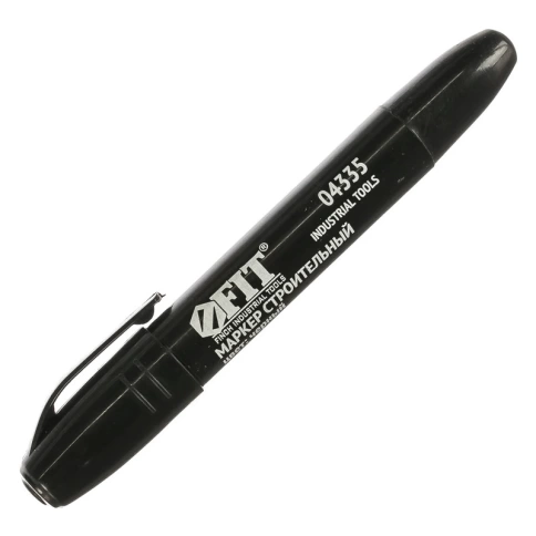 Маркер строительный перманентный, черный фото 1