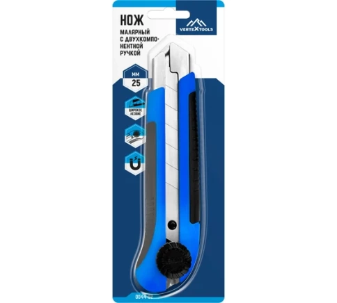 Нож малярный с двухкомп. ручкой 25 мм фото 1