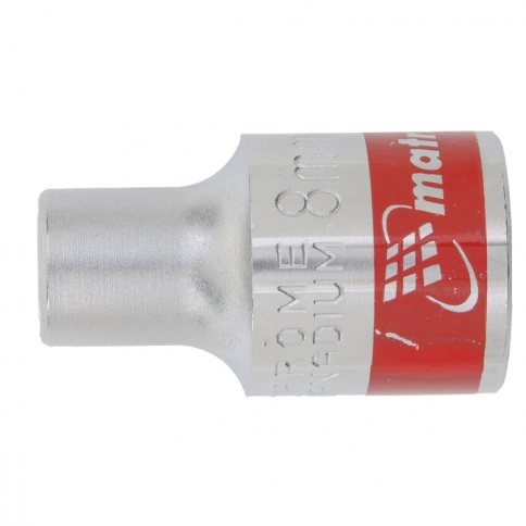 Головка торцевая хромированная 12-гранная 8 мм под квадрат 1/2 CrV Matrix фото 1