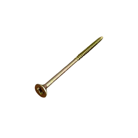 Шуруп саморез потайной для дерева 6х140 мм, желтый цинк, 1 кг. фото 5