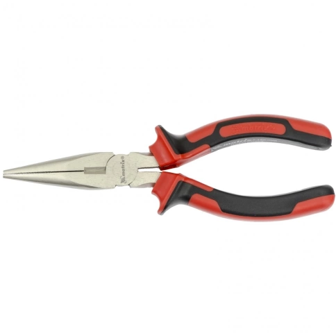 Длинногубцы NICKEL, прямые никелир., двухкомпонент.рук. Matrix фото 1