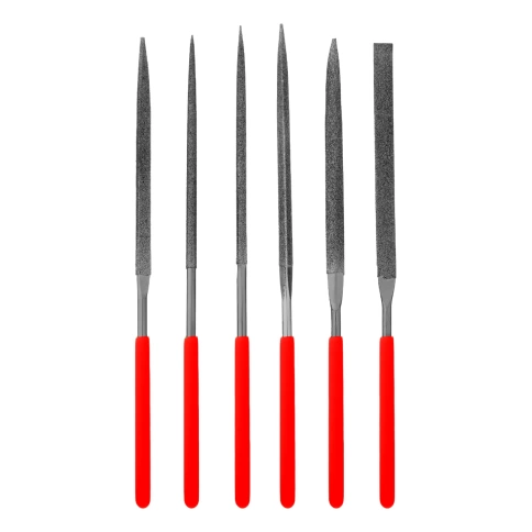 Набор надфилей алмазных 140х70х3 мм 6шт. Matrix фото 1