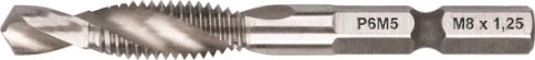 Сверло-Метчик комбинир. метрич., быстрореж.(HSS) сталь Р6М5 М6х1,0 мм 18/56 мм фото 1