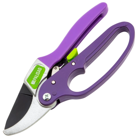 Секатор прямой рез храп. мех. металл. обрезин. рукоятки 200 мм Palisad фото 1