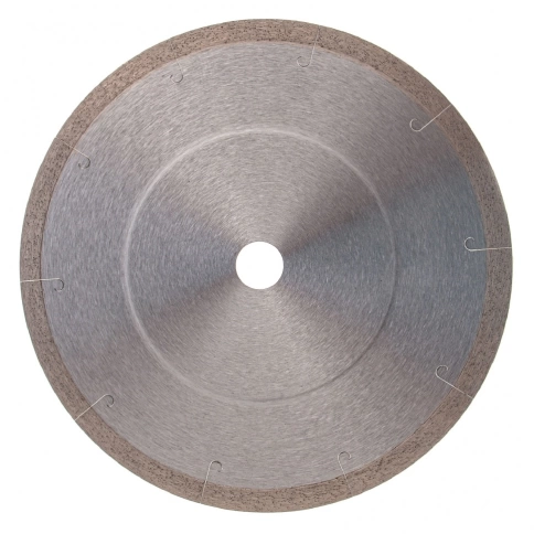 Диск алмазный сплошной с лазерн.перфорац. мокрое резание 230х22,2 мм Gross фото 2
